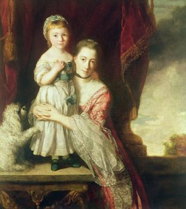 Georgiana, hraběnka Spencerová s lady Georgianou Spencerovou, 1759-61