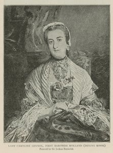 Lady Caroline Lennox, první baronka Holland od Joshua Reynolds