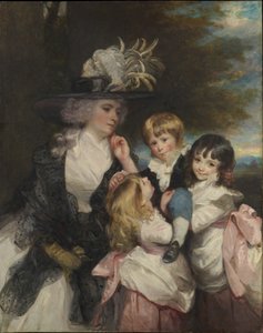 Lady Smith Charlotte Delaval a její děti George Henry, Louisa a Charlotte, 1787. od Joshua Reynolds