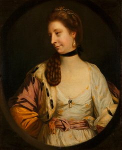 "Lady Sondes"" Malba sira Joshuy reynoldse (1732-1792) - 1764 - Olej na plátně Rozměr 76,4 x 60,3 cm Museo Lazaro Galdiano, Madrid od Joshua Reynolds