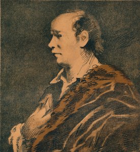 Sketch of Oliver Goldsmith, Sir Joshua Reynolds, 1769-70, 1906 od Joshua Reynolds