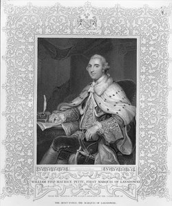 William Fitz-Maurice Petty, první markýz z Lansdowne, vyryl H. Robinson od Joshua Reynolds