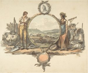 Design pro Frontispiece, ca. 1793. od Josiah Boydell