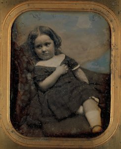 Augusta Hawes ve věku čtyř let, 50. léta 19. století. Tvůrci: Josiah Johnson Hawes, Albert Sands Southworth. od Josiah Johnson Hawes, Albert Sands Southworth