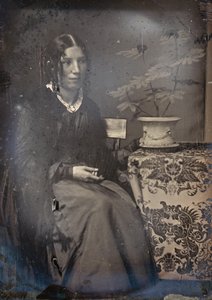 Harriet Beecher Stowe, 50. léta 19. století. Tvůrci: Josiah Johnson Hawes, Albert Sands Southworth.