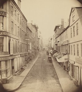 School Street, Boston, 50. léta 19. století.