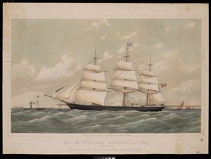 Clipper Ship Wiliam Lindsay of Leith 970 ton registr..., 27. února 1868, od Josiah Taylor
