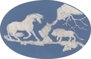 Kůň vystrašený lvem Epizoda A, model 1780.