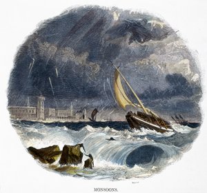 Monzuny, z Fenomény přírody, 1849 od Josiah Wood Whymper
