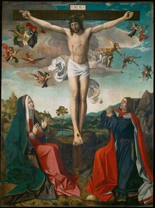 Kalvarienberg (Detail) von Josse (fl.1493-1508) Lieferinxe