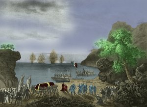 Napoleonova rakev opouští Svatou Helenu od Josse Photo