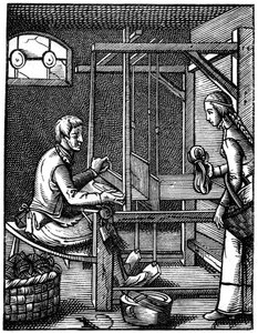 Weaver, 16. století, 1870. od Jost Amman