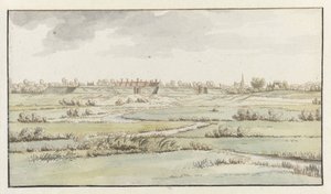 Pohled na pevnost Saint-Michiel nedaleko ’s-Hertogenbosch od Josua de Grave (attributed to)