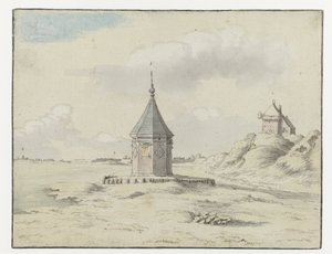 Pohled na Stadsfontein („Městská fontána“), Bergen op Zoom od Josua de Grave (possibly)