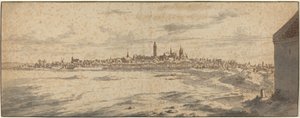 Pohled na Mons, Belgie
