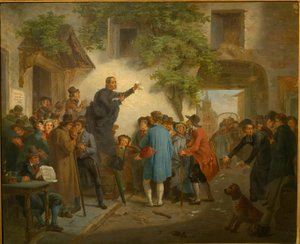 V hostinci - Volby v Gentu v roce 1830 od Jozef Geirnaert