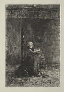 Dítě v jeho křesle od Jozef Israëls