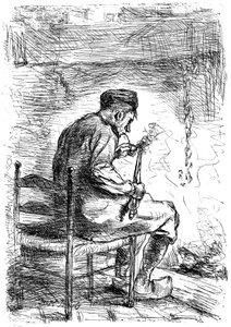 Kuřák, c1880-1882 od Jozef Israëls