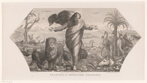Tvorba zvířat Fecit deus bestias terrae (název na objektu) Tvorba (název seriálu) od Jozef Karel De Meulemeester