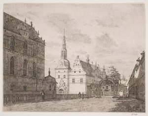 Karusselgården ve Frederiksborgu od Jørgen Roed