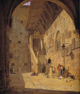 Nádvoří Palazzo del Bargello. Florencie