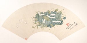Hedvábný, datovaný 1859. od Ju Chao
