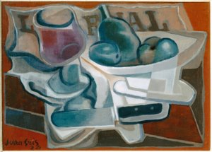 Miska a sklenice od Juan Gris