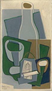 Pipe and Packet of Tobacco, 1922 od Juan Gris