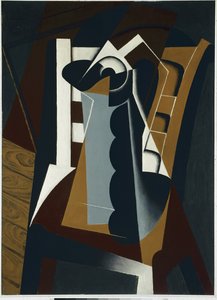 Zátiší na židli - olej na dřevě od Juan Gris