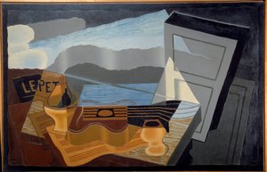 Pohled na záliv. Obraz Juana Grise (1887-1927) Ec. Esp. od Juan Gris