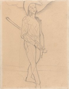 Harlekýn od Juan Gris after Paul Cézanne