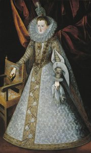 Markéta Rakouská Štýrská arcivévodkyně Rakouská a poté španělská královna - Portrét Markéty Rakouské (1584-1611) od Pantoja de la Cruz, Juan (1553-1608)