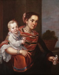 Casta Painting (Od Španělska a Moriscy, Albino) od Juan Patricio Morlete Ruiz