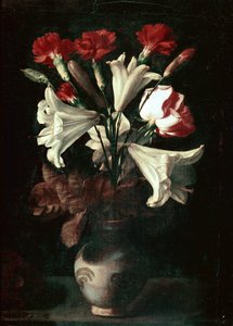 Florero (Lilie a karafiáty ve váze) od Juan de (attr. to) Zurbaran