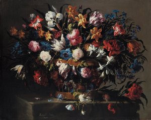 Malý košík květin, 1671