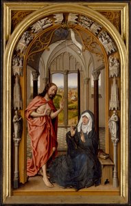 Kristus se zjevuje své Matce, kolem roku 1496 od Juan de Flandes
