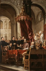 Obrácení a křest svatého Augustina od svatého Ambrože od Juan de Valdes Leal