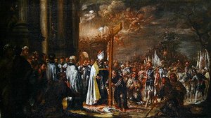 Povýšení kříže (olej na plátně) od Juan de Valdes Leal