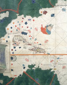 Ostrovy Střední Ameriky, Juan de la Cosa, námořní mapa