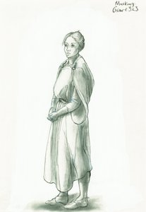 Anglosaská žena, c5.-10. století, c1990-2010 od Judith Dobie