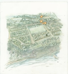 Německé námořní bombardování Scarborough, North Yorkshire, 1914 2014. od Judith Dobie
