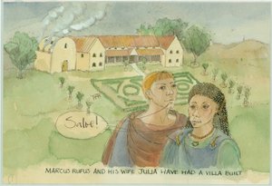 Marcus a Julia, s jejich nově postavenou vilou, 2003. od Judith Dobie
