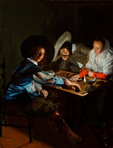 Hra Tric-Trac, kolem roku 1630