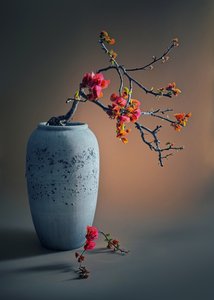 Zenová květinová kompozice od Judy Tseng