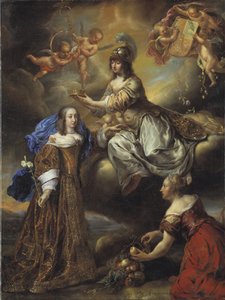 Alegorie královny Hedvigy Eleonory jako Minervy, 1654