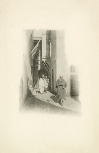 Jeden z pohledů Julese Gervais-Courtellemonta na Alžírsko (čb fotografie) od Jules (after) Gervais-Courtellemont