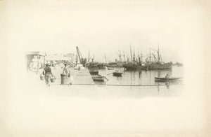 Jeden z pohledů Julese Gervais-Courtellemonta na Alžírsko (čb fotografie) od Jules (after) Gervais-Courtellemont