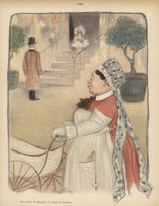 Už!: holčička otevírá dveře (barva litho) od Jules Abel Faivre