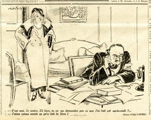Candide, Satirický v černobílém provedení od Jules Abel Faivre