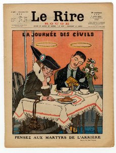 Obálka „“The Red Laughter“, Satirical in Colors od Jules Abel Faivre